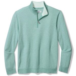 Tommy Bahama Sky Blue Zip-Up Sweater size 3XLT